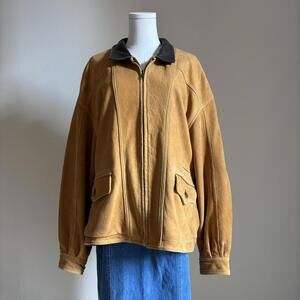 Vintage heartland co tan leather jacket